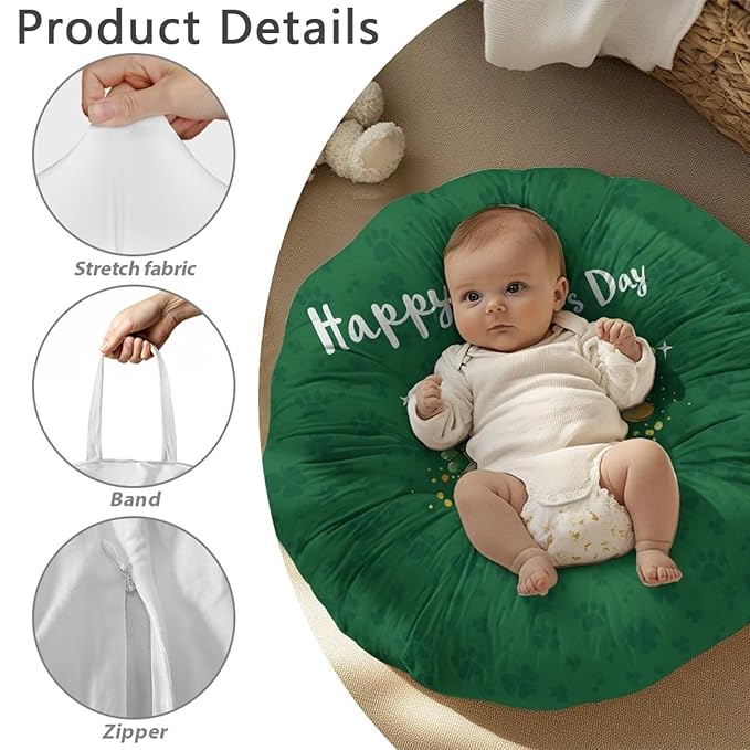 Newborn Lounger Cover, Breathable Cover for Newborn Lounger Removable Newborn Lounger Cover Reusable Baby Newborn Lounger Washable Cover for Newborn Lounger Pillow Rainbow
