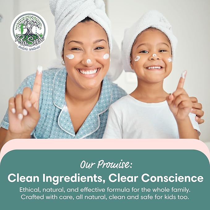 ProSeed Handmade All-Natural Magnesium Lotion for Kids – Vegan, 3000mg/oz Formula – Soothing Bedtime Body Rub for Kids, Toddlers & Pregnant Women – Butter & Oil Blend (2oz)