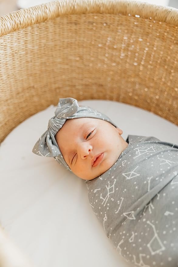 Copper Pearl Baby Bows: Stylish Headbands for Baby Girls, Premium Soft and Stretchy Baby Headbands, Perfect for Newborns, Trendy Designs - Astro