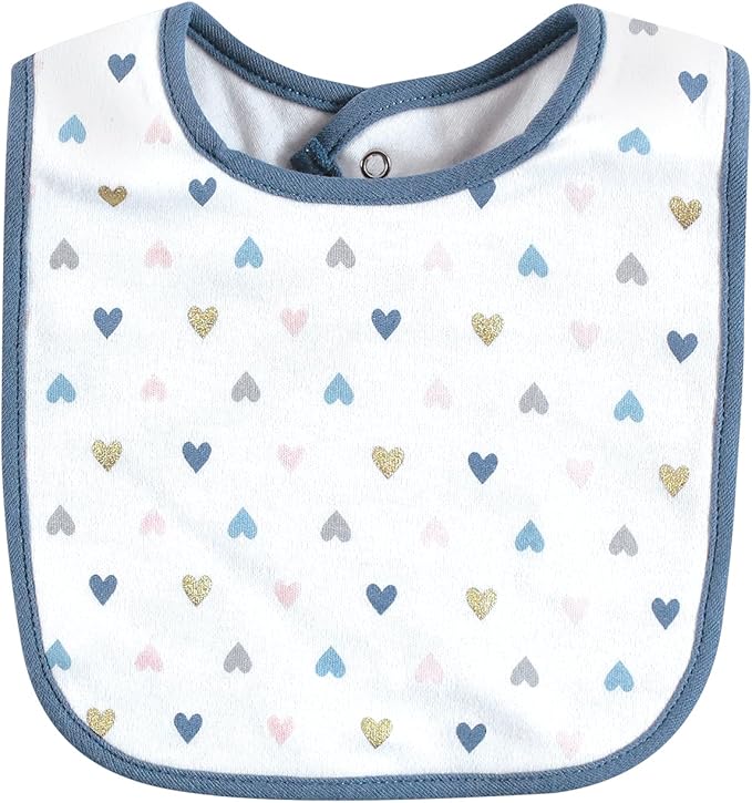 Hudson Baby Unisex Baby Cotton Bib and Headband Set