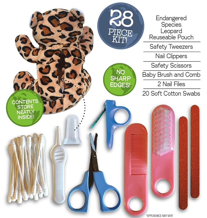 Groom Me Baby Essentials Kit, Leopard