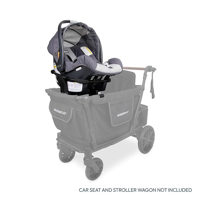 WONDERFOLD Infant Car Seat Adapter Compatible with Chicco Car Seat - Full 360-Degree Rotation, Easy to Install & Folds with Stroller Wagon (W4 Series, Not Compatible with L & Pro)