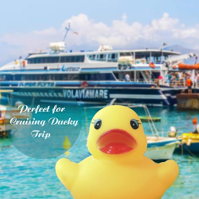 Novelty Place Rubber Duck Baby Bath Toy Set – 24PCS Cute Floating Ducky Toys for Kids, Toddlers & Babies, Fun Water Playtime Accessories for Bath, Pool & Party Decorations