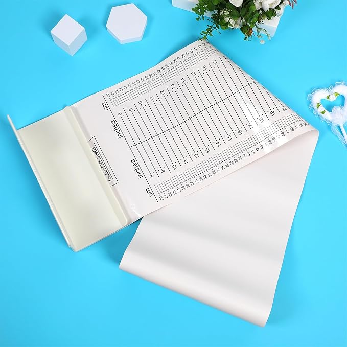 Baby Height Measurement Mat with Fixed Headboard and Sliding Foot Positioner Skin Friendly Infant Measuring Tape for Newborns and Toddlers Washable Growth Chart for Nursery and Home Use