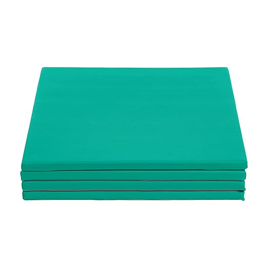 ECR4Kids SoftZone Play Patch Activity Mat Squares, Modular Playmat, Emerald, 4-Pack