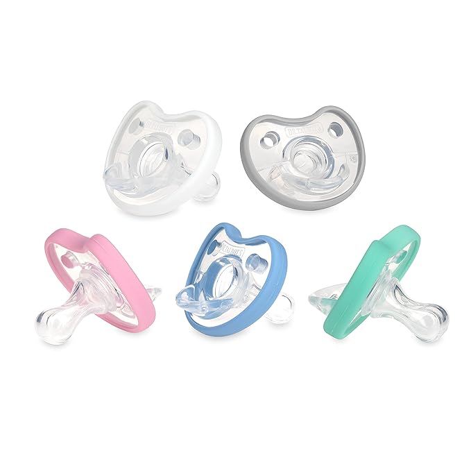 Dr. Talbot's Soft-Flex Orthodontic Pacifiers 0-6 Months, Pink/Aqua, 2 Pack