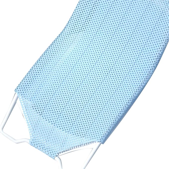 Baby Bath Seat Support Net Non Slip Mesh Cushion Portable for Newborns to Toddlers (Sky Blue)