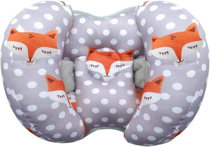 KAKIBLIN Baby Head Neck Support Pillow, 2 in 1 Banana Neck Pillow for Baby, Travel Pillow for Stroller Neck Support for Newborn, Adjustable Pillow for Head