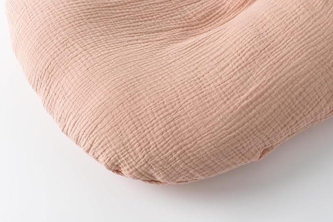 Little Jump Cotton Muslin Baby Lounger Covers, 2 Pack, Soft Removable Slipcovers for Newborn Infant Lounger, for Girls Boys (Blossom)