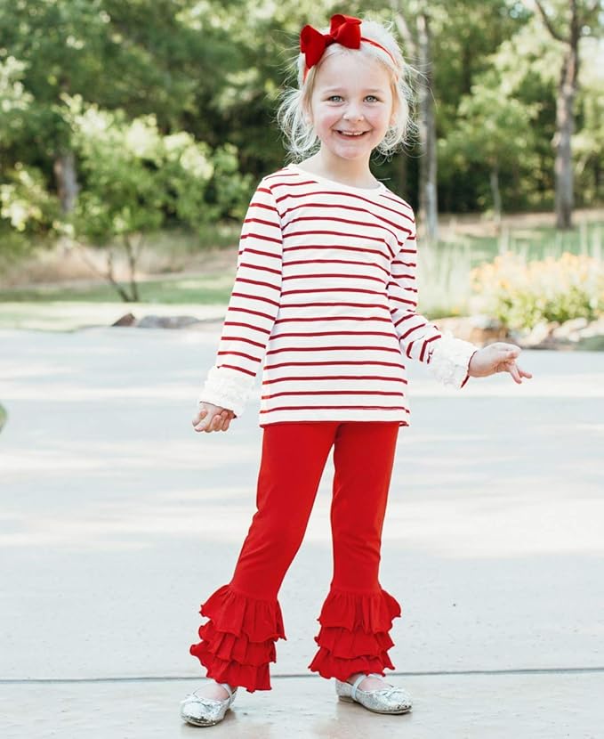 RuffleButts Girls Red Bow Headband - One Size