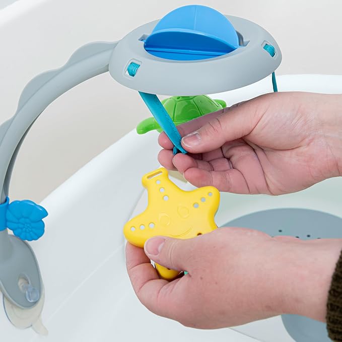 Ingenuity Gentle Support Multi-Stage Tub With Toys, Newborn to Toddler, Adjustable Full Coverage Sling, Supportive Seat, 0M+