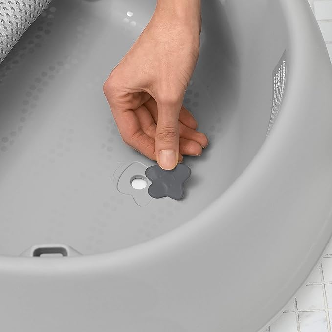 Skip Hop Baby Bath Tub, 3-Stage Smart Sling Tub, Moby, Grey (Pack of 2)