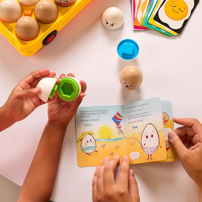 Battat Education – Matching Egg Toys for Toddlers – Color & Letter Recognition Sorting Game – Early Learning Educational Toys for 18+ Months – Fun & Engaging Playtime