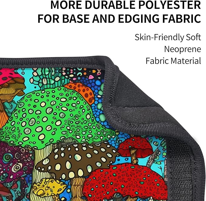 Cartoon Forest Mushroom Print Seatbelt Pads Fits Cars Trucks SUV Sedans Sweat Absorption Car Seatbelt Strap Cover, Auto Interior Accessories Protector