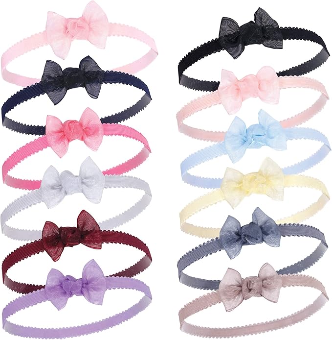 Hudson Baby Cotton and Synthetic Headbands, Size 0-24 Months