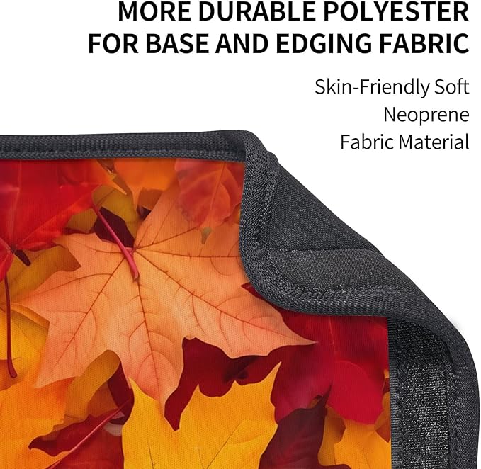 Autumn Leaves Print Seatbelt Pads Fits Cars Trucks SUV Sedans Sweat Absorption Car Seatbelt Strap Cover, Fall Auto Interior Accessories Protector