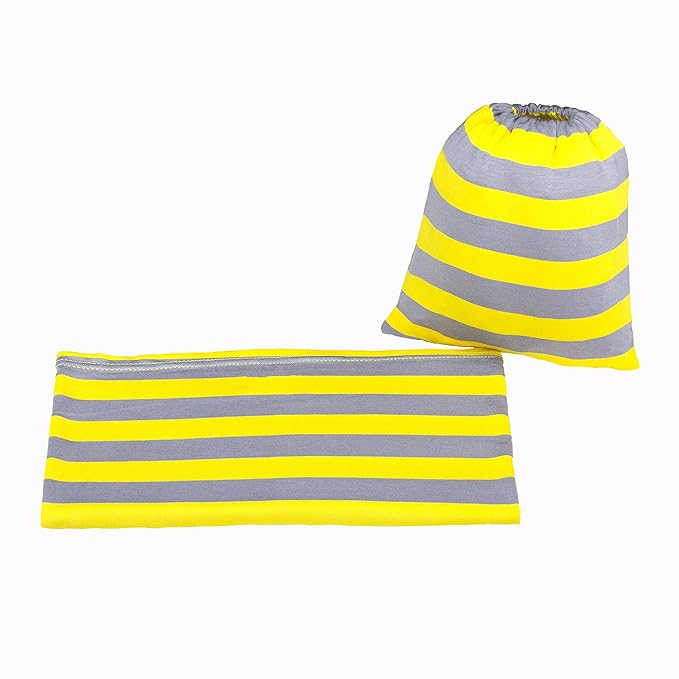 JLIKA Baby Car Seat Covers - Stretchy Infant Canopy and Nursing cover for breastfeeding newborns infants babies girls boys best shower gift maternity apron infinity scarf carseats (Yellow/Grey Stripe)