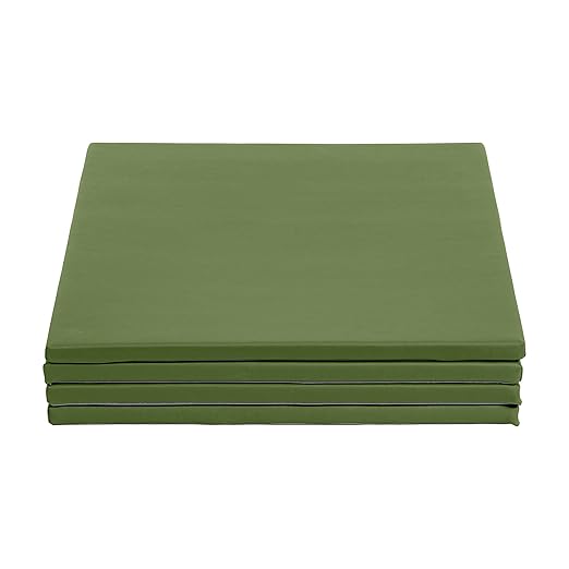ECR4Kids SoftZone Play Patch Activity Mat Squares, Modular Playmat, Hunter Green, 4-Pack