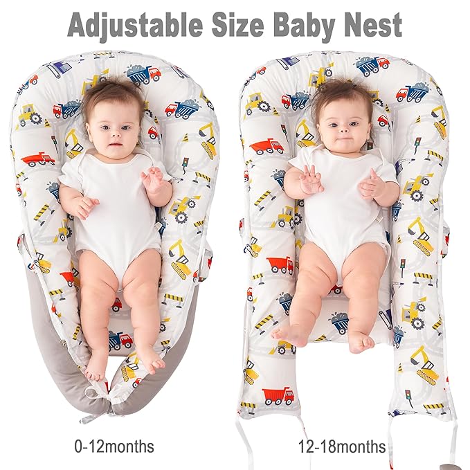 Viviland Baby Lounger Snuggle Me Lounger Fits 0-24 Months Newborn Infant Babies, Truck