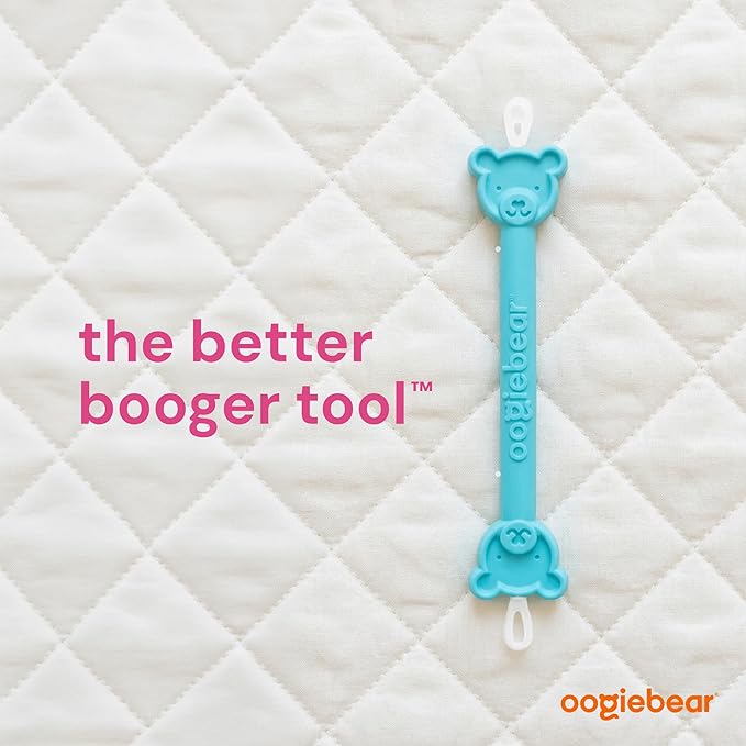 oogiebear: Baby Nose Cleaner & Ear Wax Removal Tool - Safe Booger & Earwax Removal for Newborns, Infants, Toddlers - Dual-Ended - Essential Baby Stuff, Diaper Bag Must-Have, 2 Pack Blue with CASE