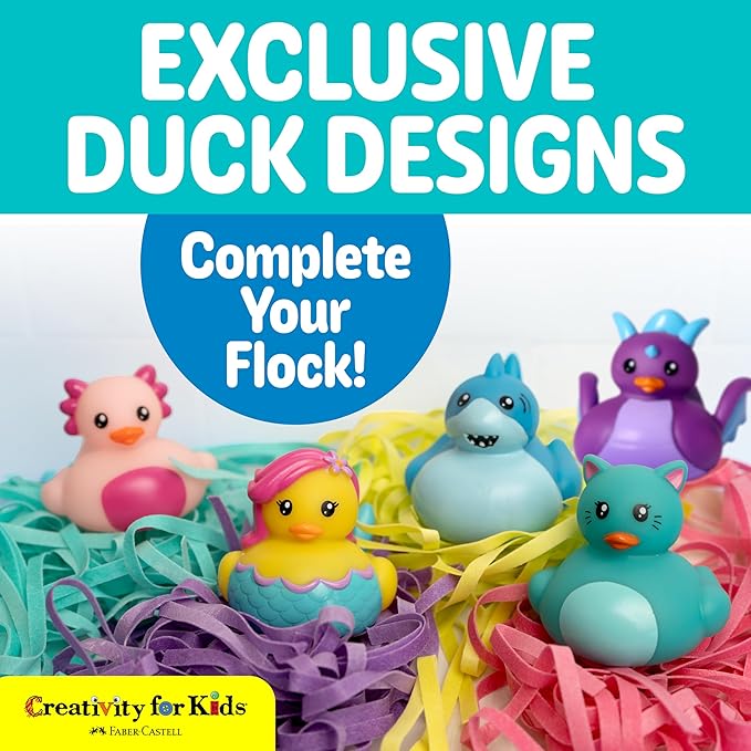 Creativity for Kids Soap Noodles Shark Bath Set | Mix, Swirl & Play with Green Soap Noodles & Nibbles The Shark Duck | Sensory Bath Toys & Fine Motor Skill Crafts (Ages 3+)
