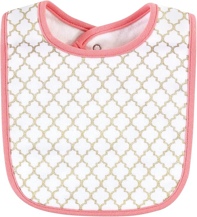 Hudson Baby Unisex Baby Cotton Bib and Headband Set
