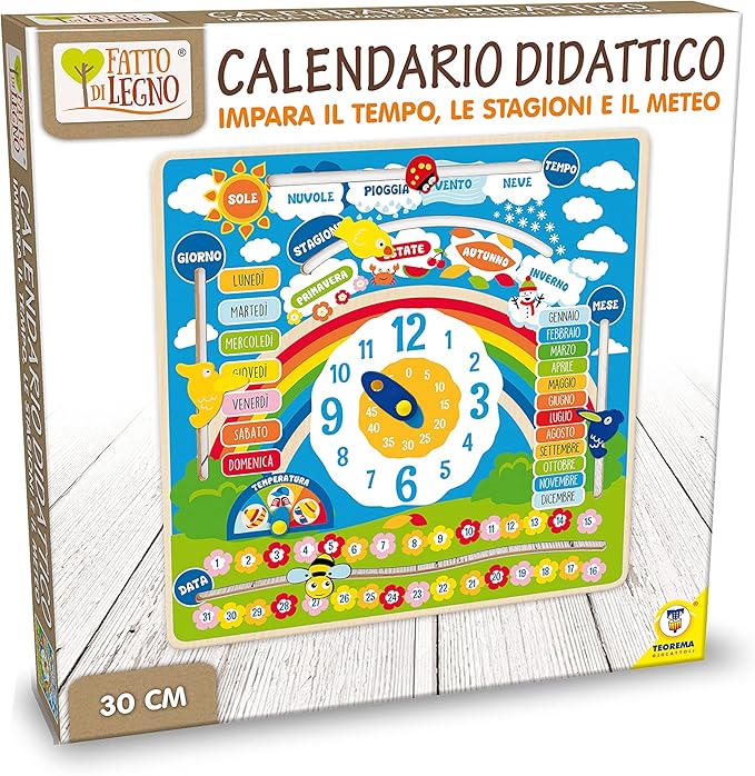 TEOREMA CALENDARIO DIDATTICO in Legno