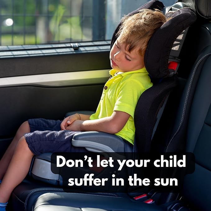 Harrier Hardware Baby & Passenger Side Window Cling Sun Shade, 4-Pack (20 x 12 inches)