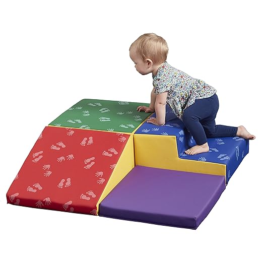 ECR4Kids SoftZone Junior Little Me Corner Climber, Beginner Playset, Hands and Feet, 4-Piece