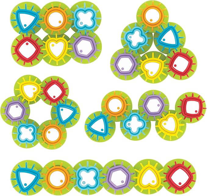 Yookidoo Shape ‘N’ Spin Gear Sorter. A Developmental Activity Toy for Kids Ages 1-3. Toddlers Sortering Game with Multiple Colors and Shapes, That Also Spins.(Gift Box)