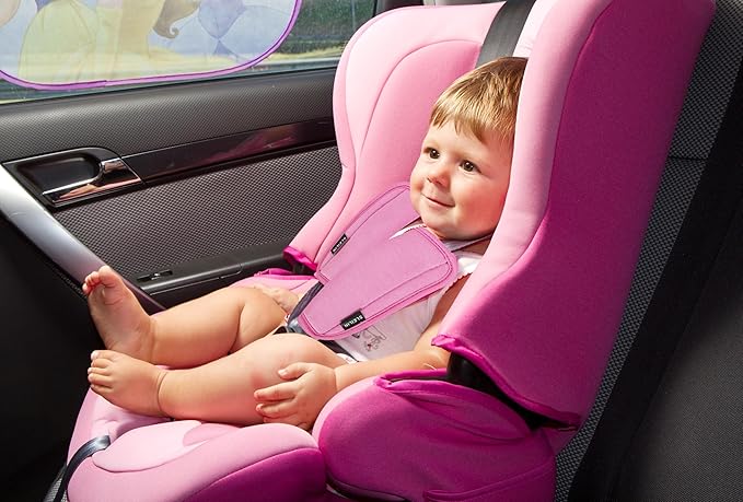3 Pcs Car Seat Straps Shoulder Pads Suit for Kids : Ultra-Soft Child Car Seat Strap Covers, Kids Car Seat Strap Pads, Cute Plush Printed Seat Belt Covers, Hip Support, for Pushchair, Baby Stroller