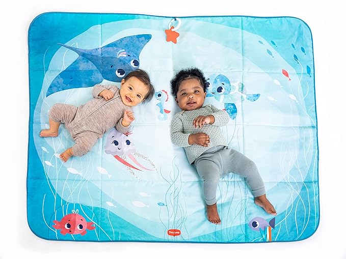 Tiny Love Outdoor Picnic Mat, XL Space Offers Plenty of Room for Play and bonding, Treasure The Ocean