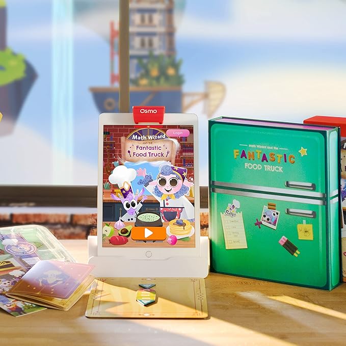 Osmo - Math Wizard and the Fantastic Food Truck Co. Games iPad -Ages 6-8/Grades 1-2 -Learn Geometry-Curriculum-Inspired-STEM Toy Gifts for Kids, Boy & Girl-Ages 6 7 8 (Osmo Base Required)