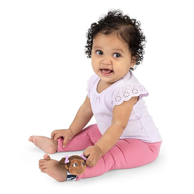 Little Muffincakes Zhara Wrist Rattle, Wearable Baby Toy for Wrist or Ankle, Age Newborn+