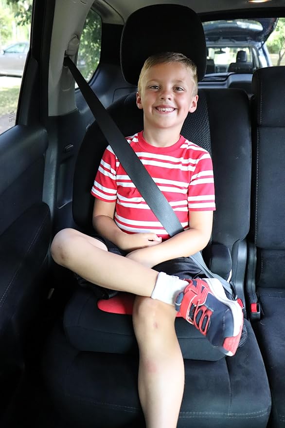 One Size, Black, TravelSmarter Booster Seat, 1 LBS, Lightweight, Compact, Portable Booster Seat - Perfect for Travel and Everyday Child Safety