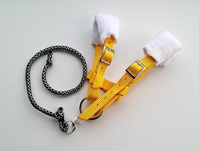 Yellow Hobby Horse Halter | Tacks for Stick Horse | Hobbyhorse Accessory