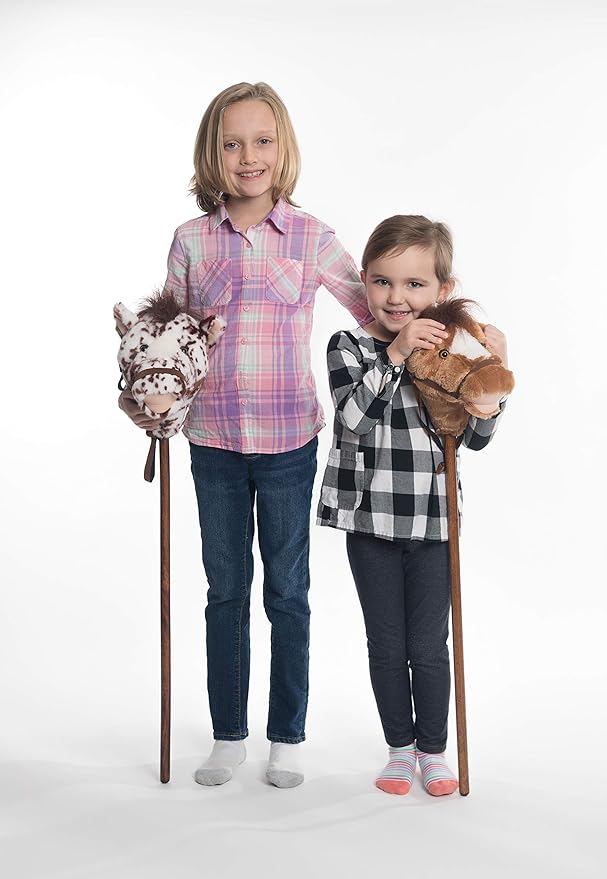 Mary Meyer Hobby Horse Toy Easy Ride 'Um Stick Horses with Galloping and Neighing Sounds, 33-Inches Tall, Appaloosa