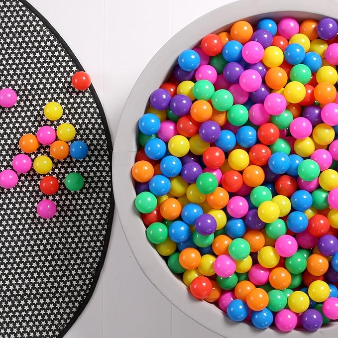 GOGOSO Ball Pit Balls for Toddlers Dogs Baby Boys Girls 2.2Inch Plasticball Toys for Kid Play Tent Birthday Slides Party Decor 50 100 170 200 500 1000