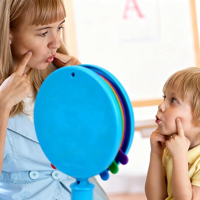 Emotion kids Mirror - Social Emotional Learning Activities & Autism Toys for Toddlers - Sensory Toys for Kids with Autism - Autism Sensory Products for Calm Down Corner - Therapy Games for Kids