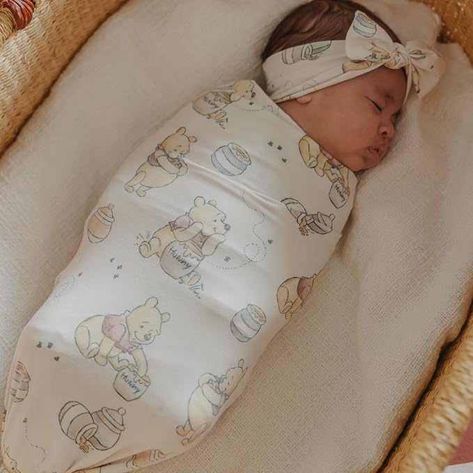 Copper Pearl Baby Stretchy Soft Knit Headband Bow Hunny