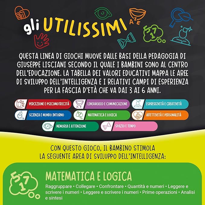 Liscianigiochi 102365 Carotene The Useful Numbers and Animals