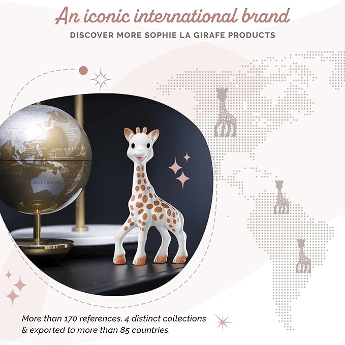 Sophie la girafe, Award Set | Includes Sophie la girafe, a Sophie la girafe Mini Teether & Photo Instructions | Born in Paris | Since 1961 | Natural Rubber | Designed for Teething Babies