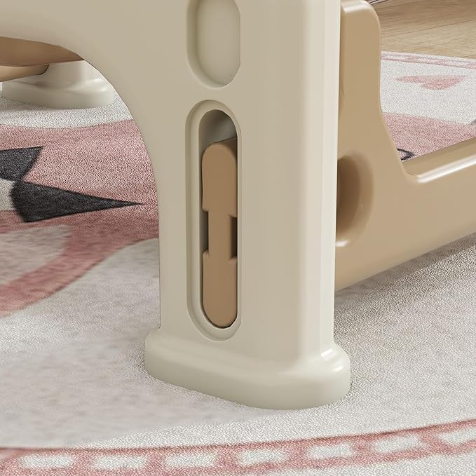 Qaba 5 in 1 Kids Rocking Horse for Toddlers, Kids Spring Rocking Toy Balance Bike Push Cart with Detachable Base, Horse-Shaped Rocker with Safety Guardrails, Footrests, Push Handle, Cream White