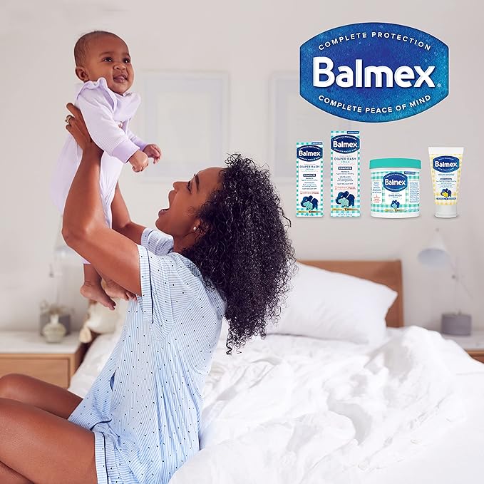 Balmex Multi-Purpose Healing Ointment & Skin Protectant for Diaper Rash and Chafing, with Petrolatum, 7 Moisturizers and Vitamins A&D, Pediatrician Recommended and Paraben-Free, 3.5oz