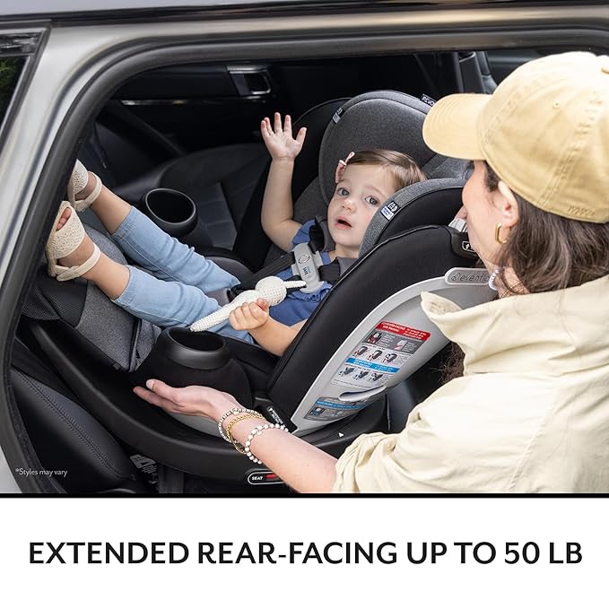Evenflo Gold Revolve360 Extend All-in-One Rotational Car Seat with SensorSafe (Sapphire Blue)