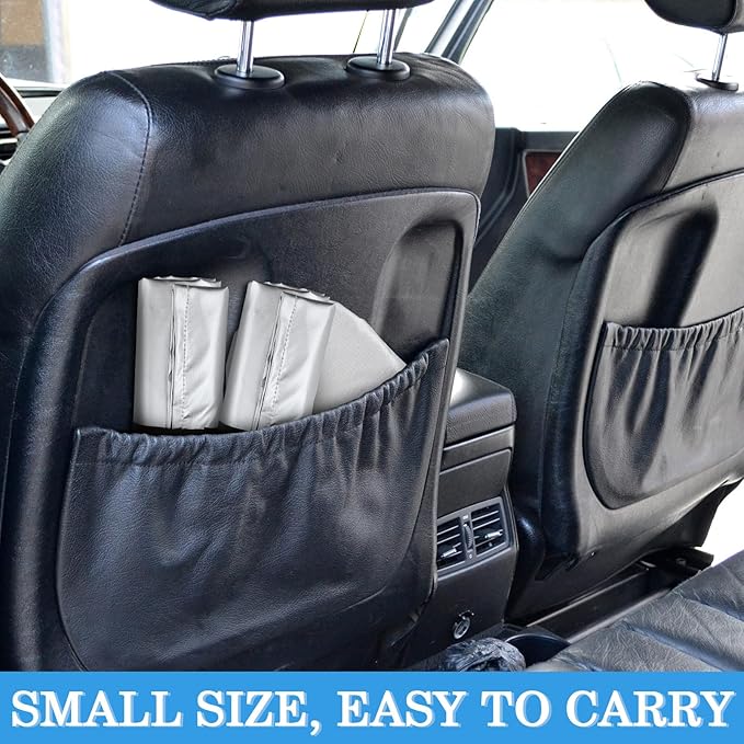 2 Pcs Baby Car Seat Sun Shade Cover Infant Car Seats Heat Protector with 2 Car Window Sun Shades UV Protection Toddler Car Seat Cover Keep Toddler Baby Seat at a Cool Temperature for Travel