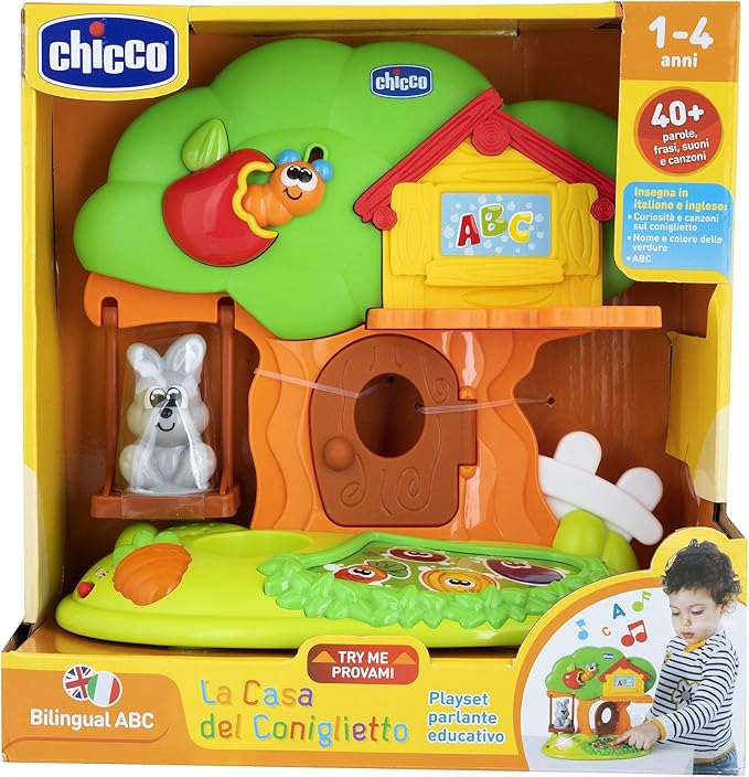 Chicco - The House of The Bunny, Electronic Game, Playset, Age 1-4 Years