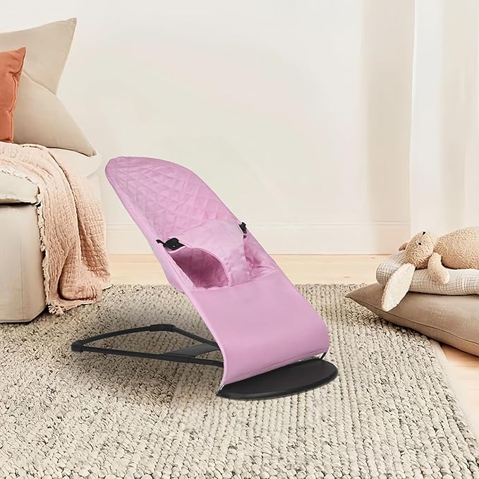 Fabric Seat for Bouncer - for BabyBjorn Replacement Cover Compatible with BabyBjörn Bouncer Bliss, Soft Breathable Machine Washable (Pink, Only Seat Cover)