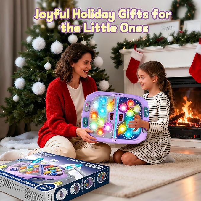 Whack Game Mole,Toys for 3+ Year Old,Birthday Gifts for 3 4 5 6 Year old Boys,Boys Toys Age 3,Toddler Gifts,2 Player Game Toy,Larger 11*15in Whack Toy with 5 Modes,9 Speeds,54 Levels and Light&Sounds