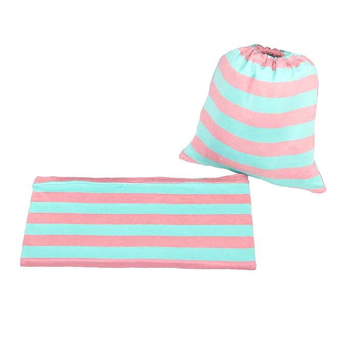 JLIKA Baby Car Seat Covers - Stretchy Infant Canopy and Nursing Cover for Breastfeeding Newborns Infants Babies Girls Boys Best Shower Gift Maternity Apron Infinity Scarf carseats (Aqua Pink Stripe)